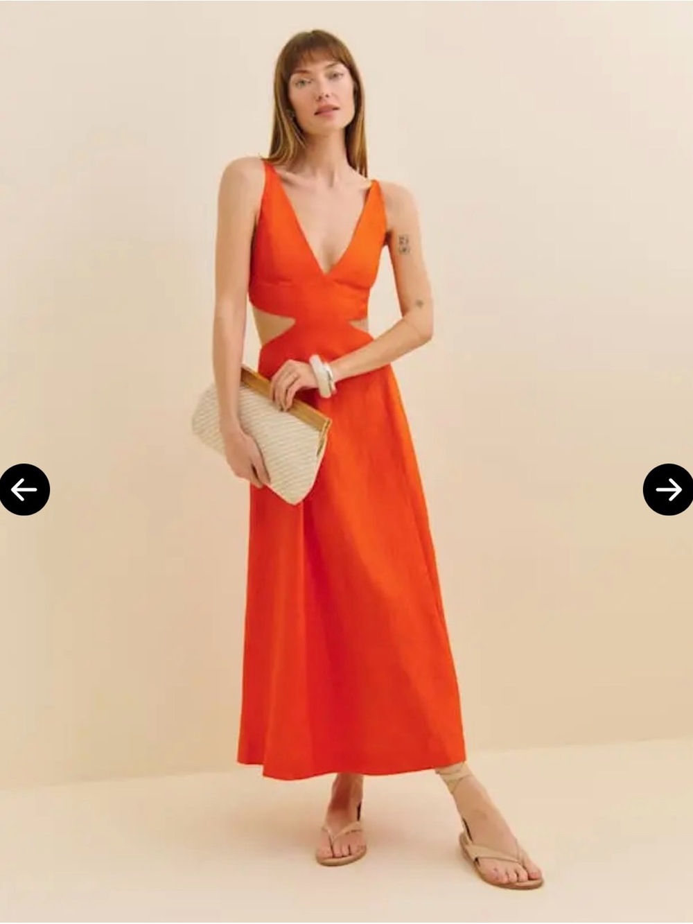 Reformation Samara Linen Dress